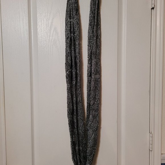 Metallic Silver Infinity Scarf - Picture 3 of 3